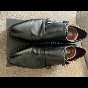 Mens Leather Aston Grey Dress Shoes